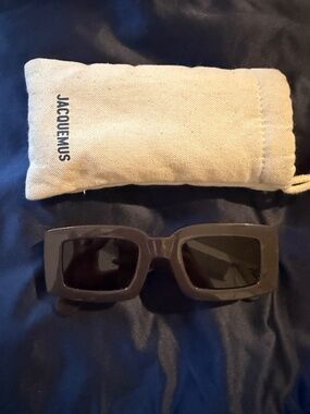 Jacquemus Les Lunettes Tupi Nylon Rectangle Sunglasses